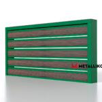 Планкен для забора Printec под дерево 120 mm RAL 6002 – покрытие порошковое, толщина 0,45 мм в Луганске | фото 1