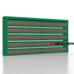 Планкен для забора Printec под дерево 120 mm RAL 6002 – покрытие порошковое, толщина 0,45 мм в Луганске | фото 3