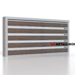 Планкен для забора Printec под дерево 120 mm RAL 7004 – покрытие матовое, толщина 0,45 мм в Луганске | фото 3