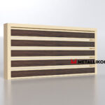 Планкен для забора Printec под дерево 120 mm RAL 1015 – покрытие матовое, толщина 0,45 мм в Луганске | фото 4